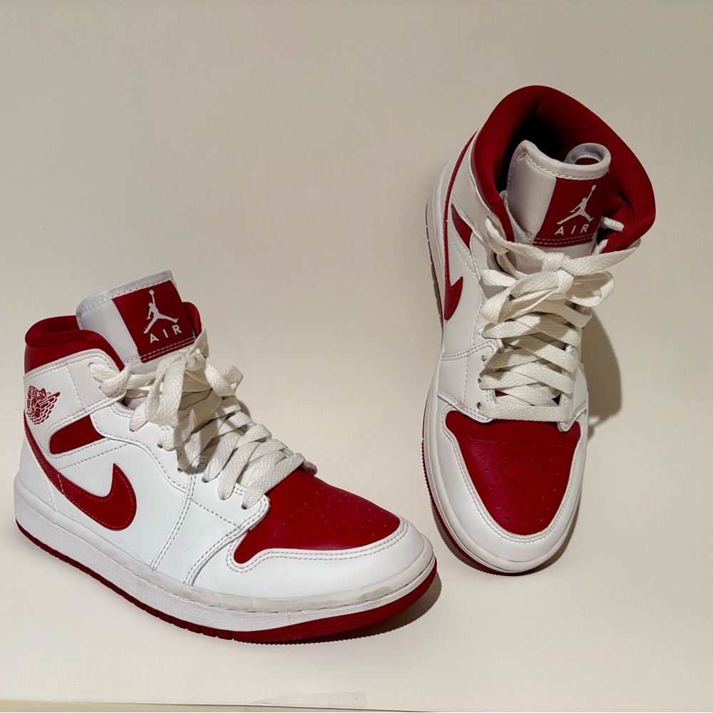 Nike Women’s Red and White Sneakers